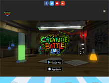 Tablet Screenshot of creaturebattlelab.com